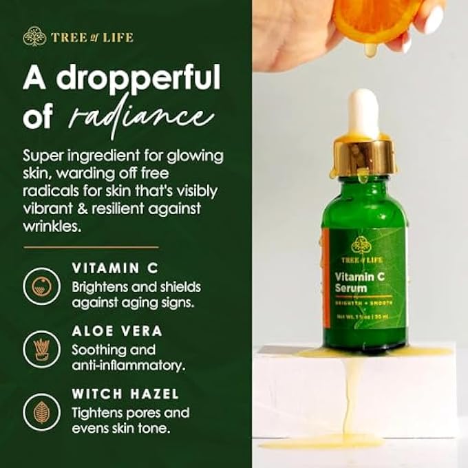 TREE OF LIFE VITAMIN C SERUM MOISTURIZER FOR FACE AND SKIN - Image 3